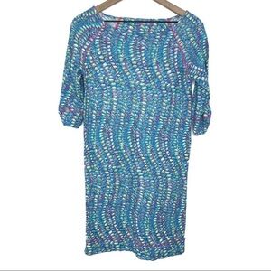 Lilly Pulitzer Camie Dress Womens XS Clam Jam Novelty Print Coastal Beach Casual